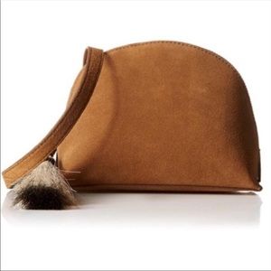 Loeffler Randall Suede Tassel Pouch Crossbody